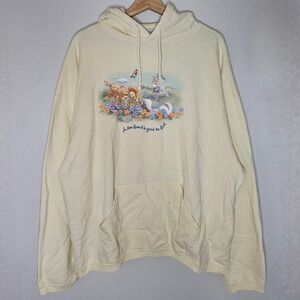 Vintage The Disney‎ Store Bambi Graphic Hoodie Sweatshirt